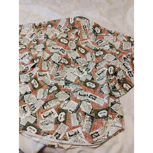 Vintage Tommy Hilfiger Shirt Twin Pines Long Sleeve Button Down Mens Large - Picture 8 of 8